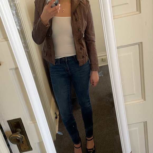 Omega brown zip up jacket small - donating soon - Picture 3 of 9